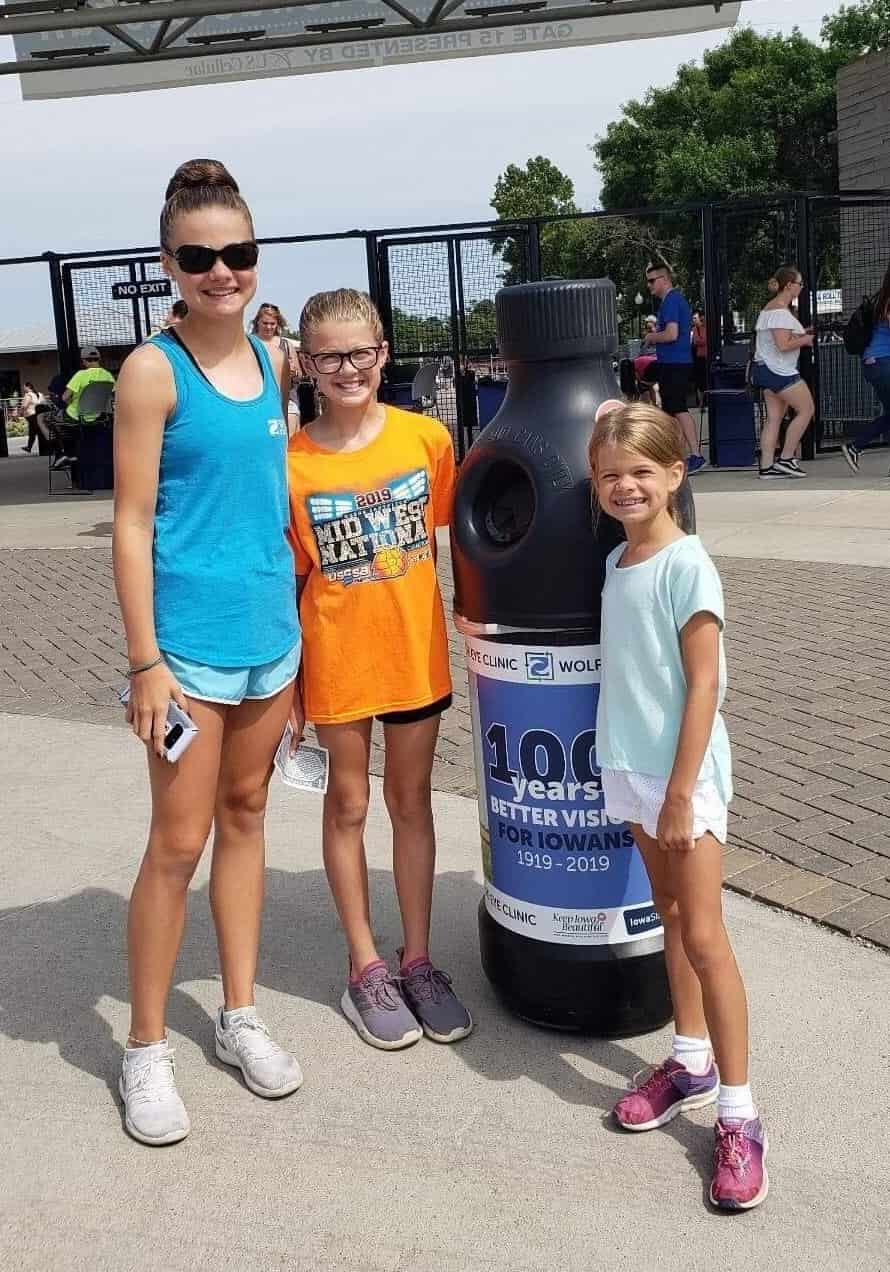 Iowa State Fair Recycle Bin Wolfe Eye Clinic Iowa State Fair Recycle Bin
